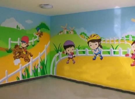 富县幼儿园墙体彩绘制作流程及注意事项